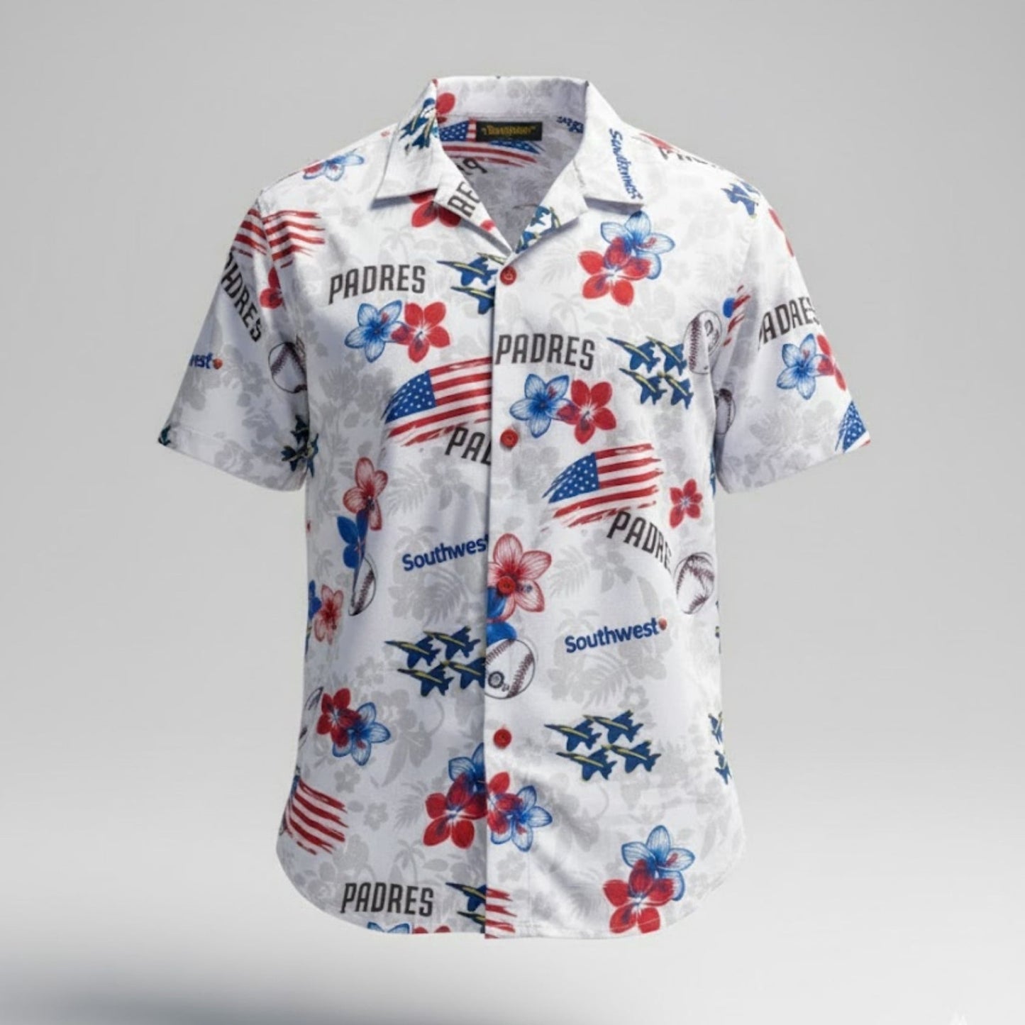 2026 San Diego Padres Patriotic Hawaiian Shirt Giveaway Birthday Gifts For Friends - Tazila