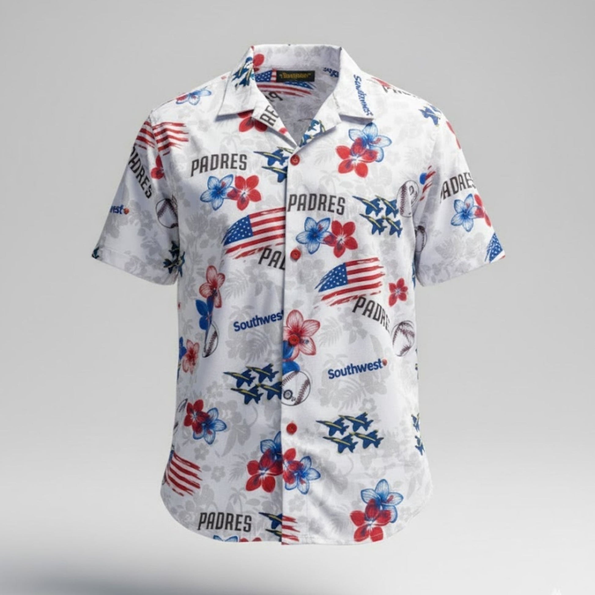 2026 San Diego Padres Patriotic Hawaiian Shirt Giveaway Birthday Gifts For Friends - Tazila