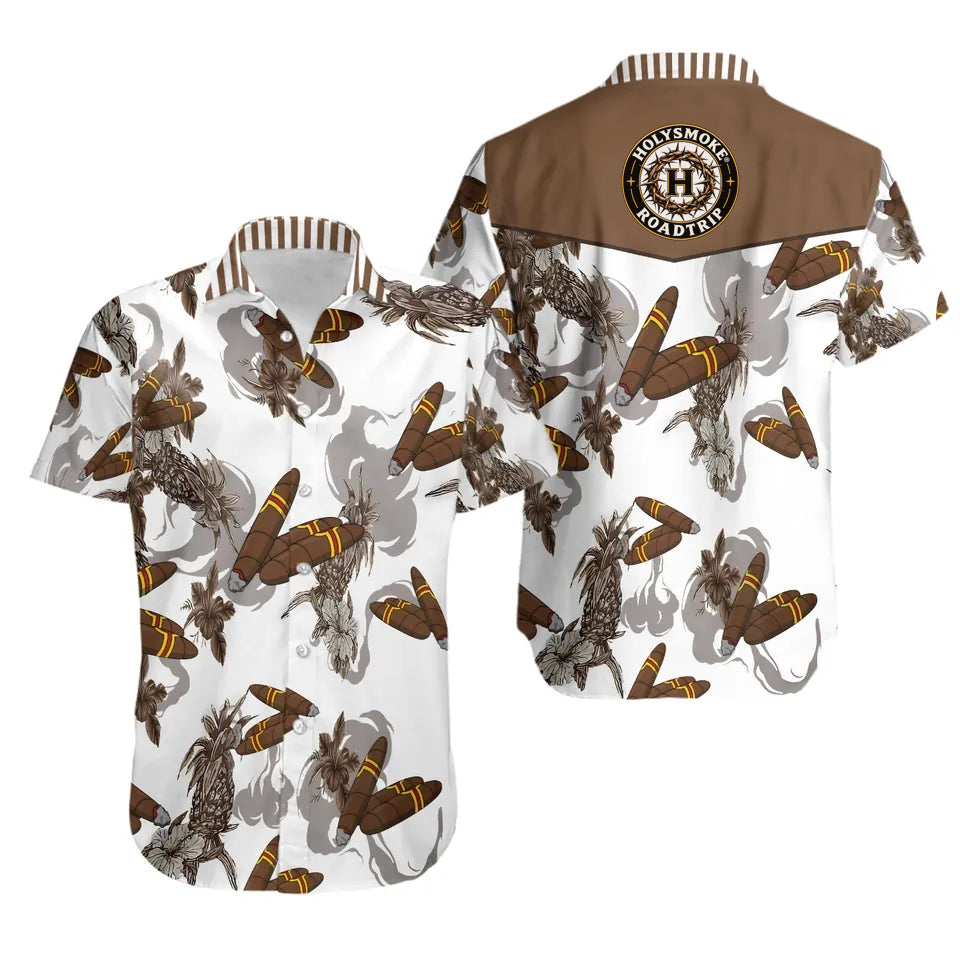 Custom Hawaiian Shirt Holysmoke Roadtrip