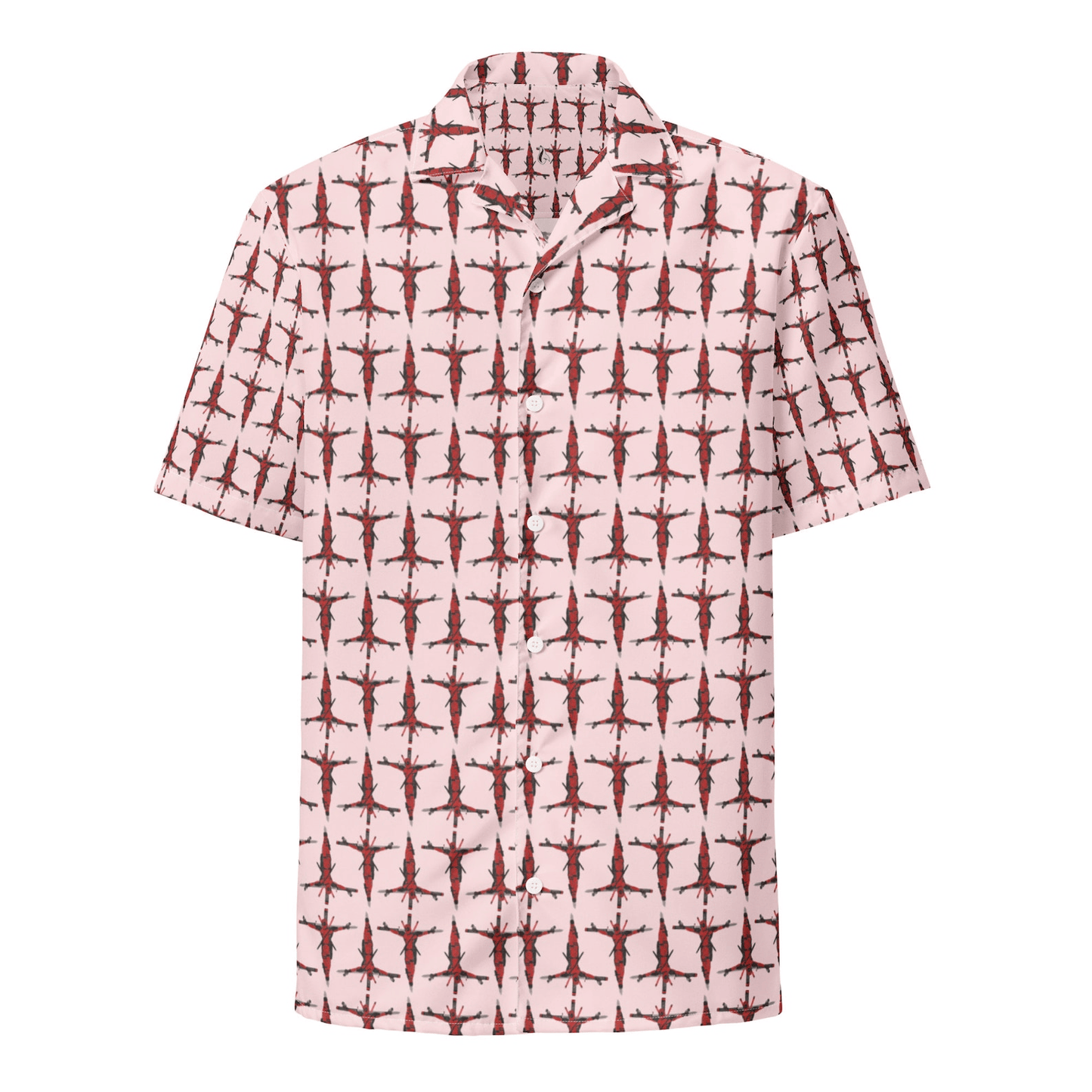 NoClaws Deadpool Hawaii Shirt Marvel Deadpool As Marvel Jeus Pattern Hawaiian Shirt Pink Unisex