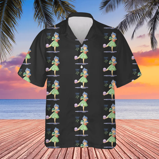 NoClaws Inside Out Hawaii Shirt Disney Inside Out Count It All Joy Pattern Aloha Shirt Black Unisex