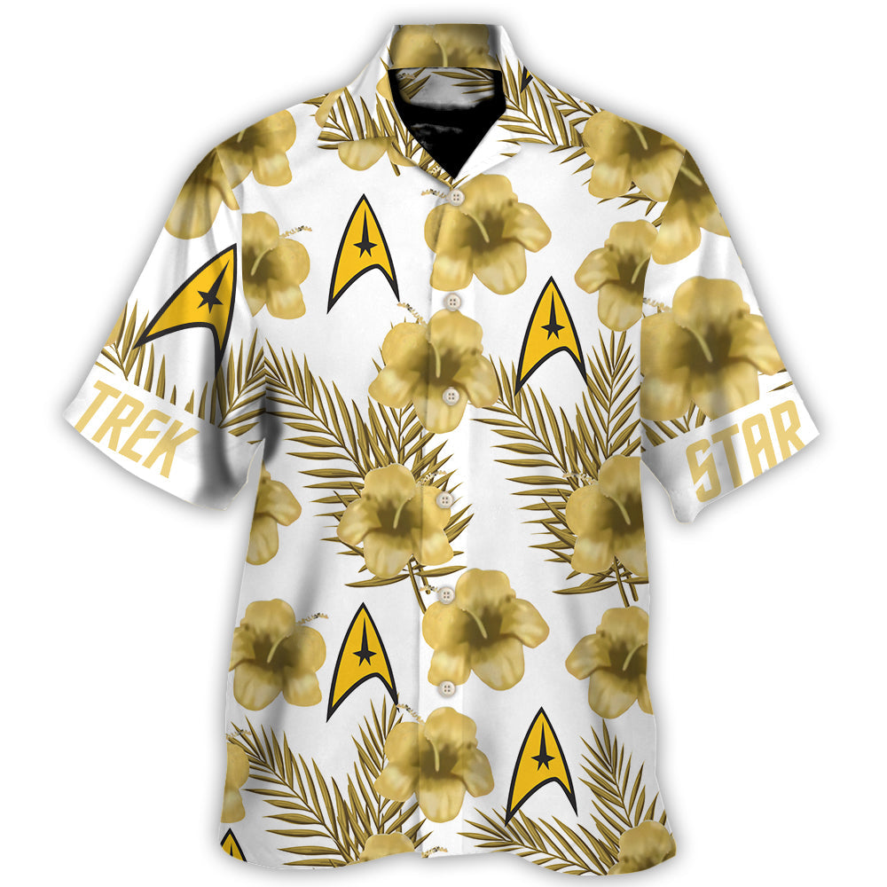 Hibiscus Floral SaTr Starships - Hawaiian Shirt For Men, Women, Kids