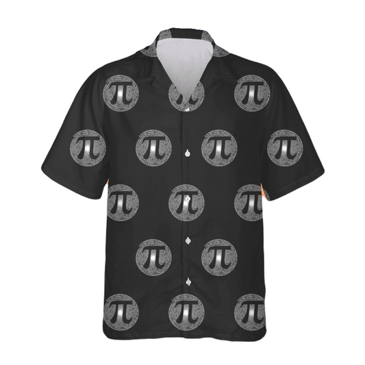 NoClaws Pi Hawaii Shirt Pi Number Symbol Math Aloha Shirt Black Unisex