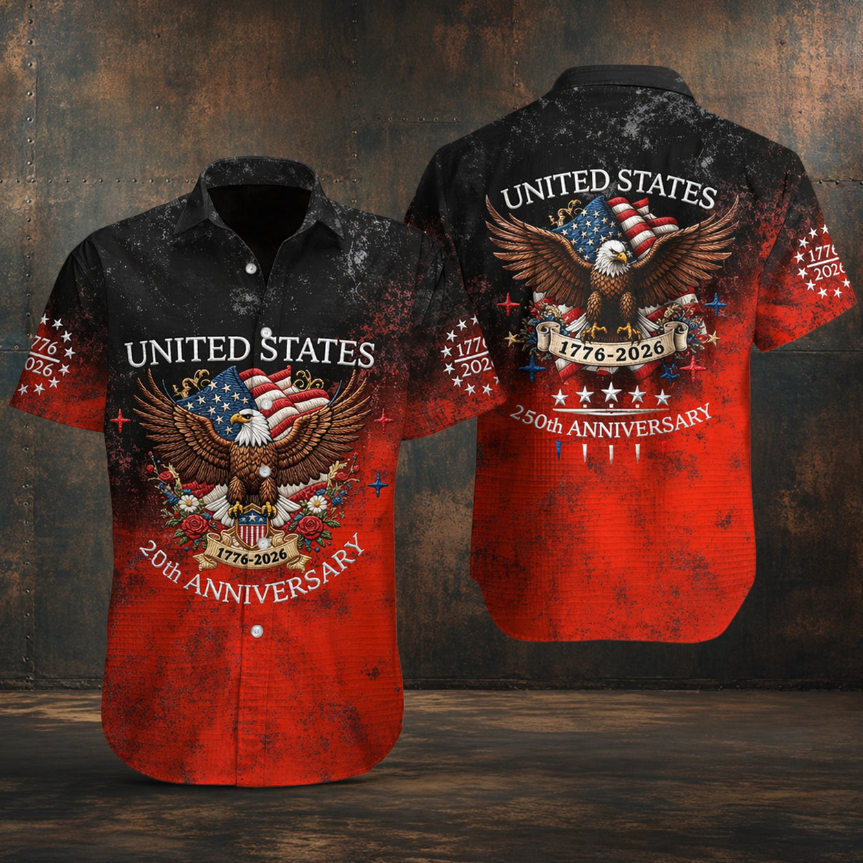 USA Eagle 250th Anniversary Hawaii Shirt Patriotic 1776-2026