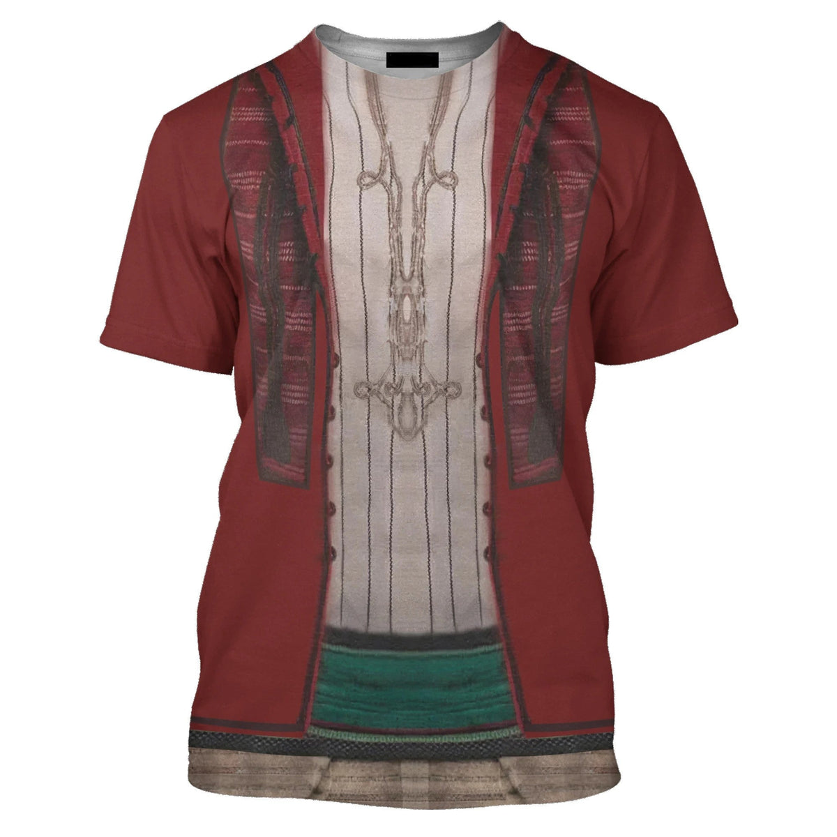 DN T-shirt Aladdin Live Action Costume T-shirt Red Unisex Adults New Release