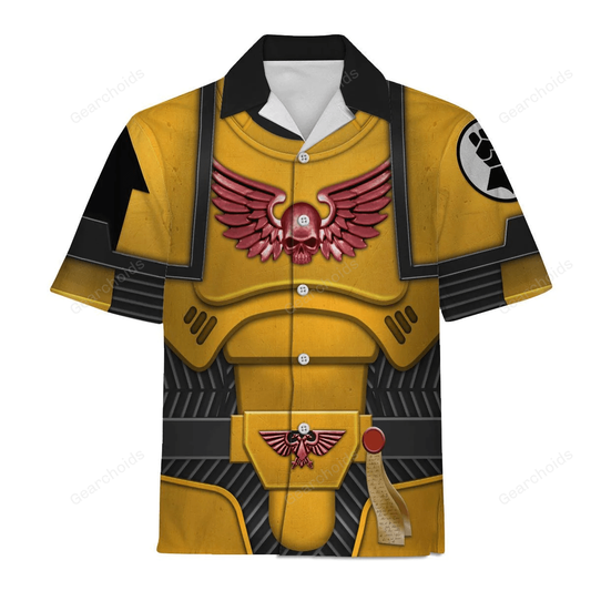 Warhammer Space Marines Imperial Fists - Costume Cosplay Hawaiian Shirt CSWRH107