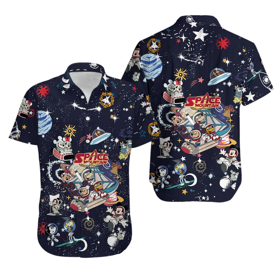 NoClaws Disney Hawaii Shirt Dn Villain Characters In Square Pattern Hawaiian Shirt Black Blue Unisex