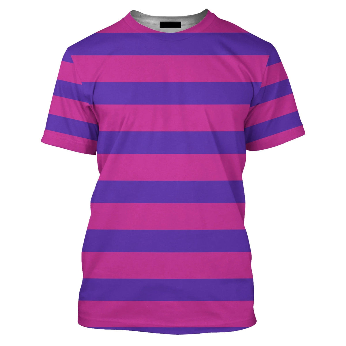 DN T-shirt Cheshire Cat Alice In Wonderland Costume T-shirt Pink Purple Unisex Adults New Release