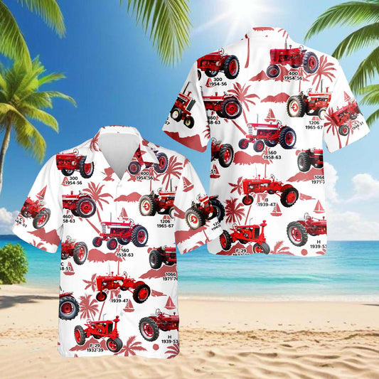 International Harvester Hawaiian Shirt: Farm Tractor Aloha Shirt