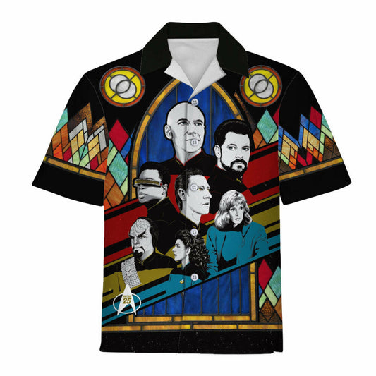 SaTr The Next Generation Retro Character Squares Cool Hawaiian Shirt