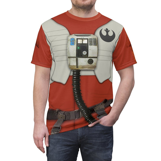 Poe Dameron Stwa Costume T-shirt For Men