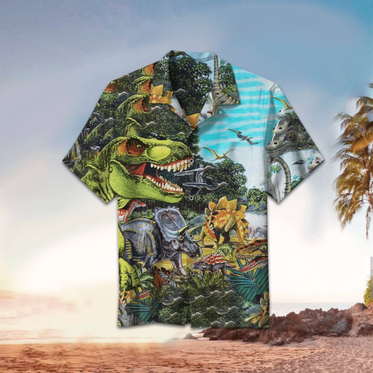 NoClaws Jurassic Park Hawaiian Shirt Dinosaurs In Jurassic Park Hawaii Shirt Jurassic Park Aloha Shirt