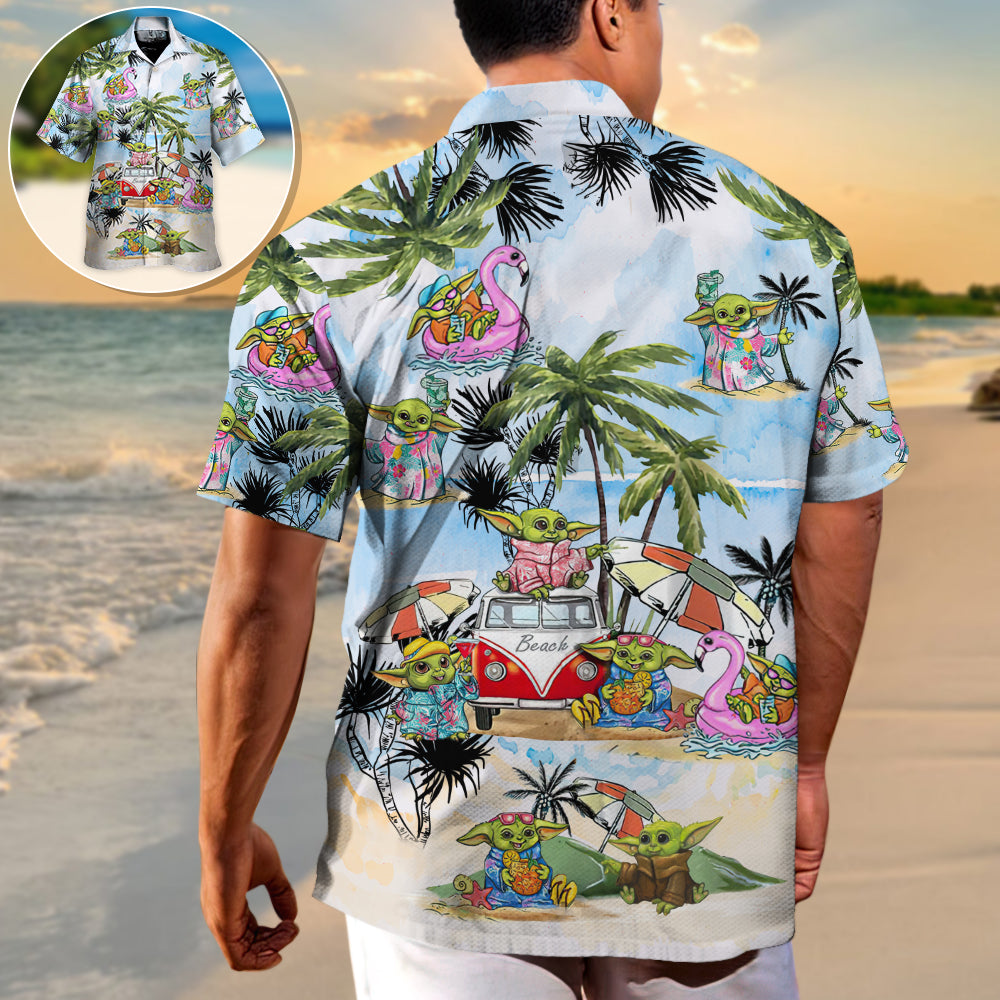 Stwa Disney Baby Yoda So Cool Hawaiian Shirt