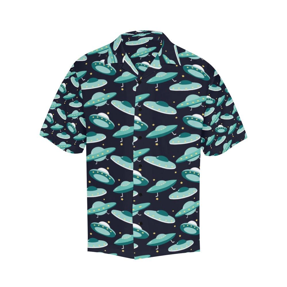 Gifury UFO Hawaiian Shirt Green UFO Pattern Black Hawaii Shirt UFO Aloha Shirt 2022
