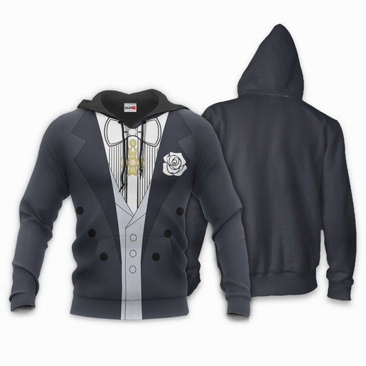 Sailor Moon Hoodie Tuxedo Suit Costume Black Hoodie Anime Hoodie  For Men