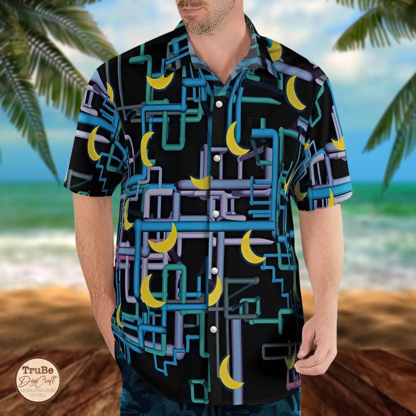 Swayzine Dan Flashes Hawaiian Shirt