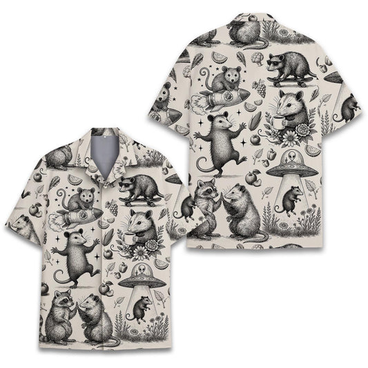 Funny Opossum Hawaiian Shirt