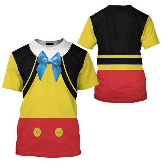 DN T-shirt DN Bound Halloween Pinocchio Costume T-shirt Colorful Unisex Adults New Release