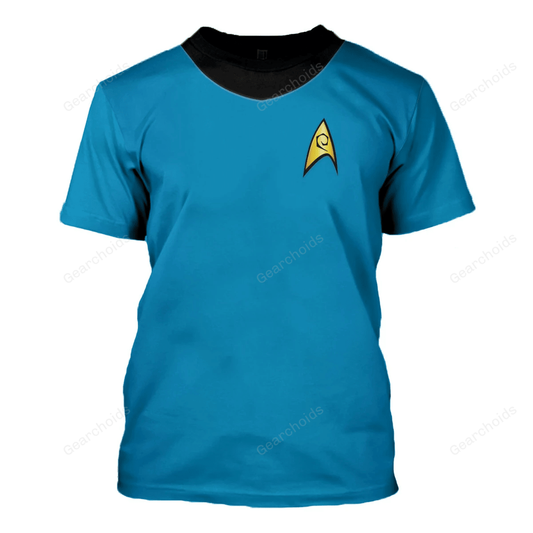 SaTr The Original Series Spock Blue T-Shirt