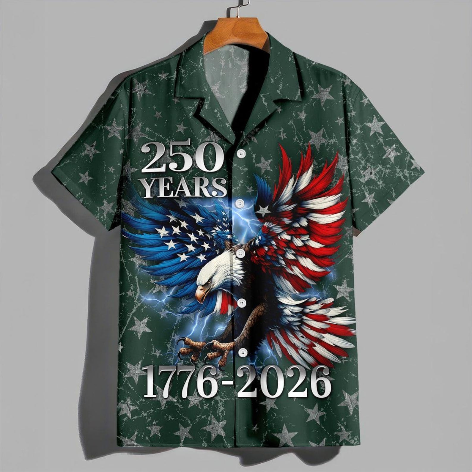 250 Years US Independence Day Hawaiian Shirt, USA 250th Anniversary AOP Hawaii Shirt 685269