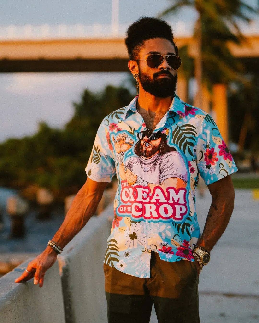 The Cream of the Crop Randy Savage Button Up Hawaiian Shirt