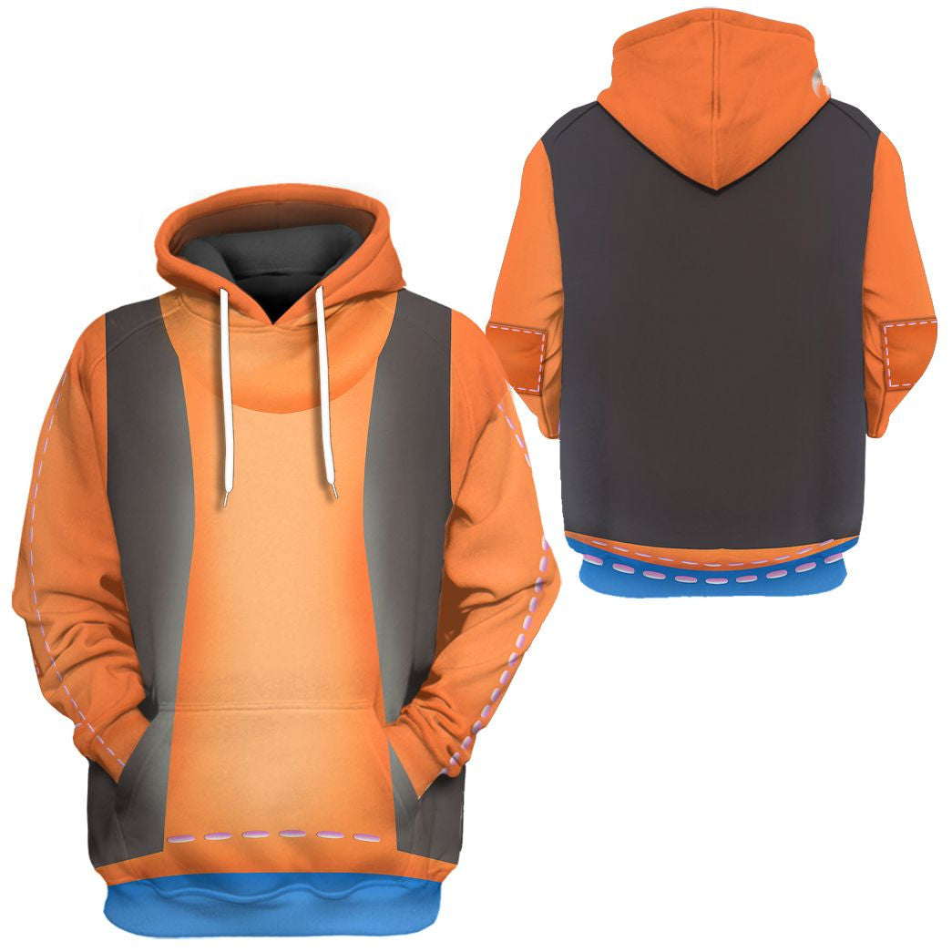 DN Hoodie DN Character Goofy Costume T-shirt Orange Unisex Adults New Release