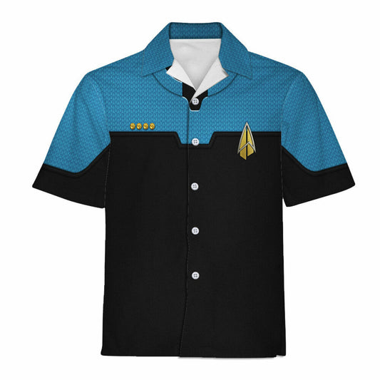 SaTr Starfleet Sciences Uniform Cool Hawaiian Shirt