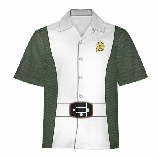 SaTr James T. Kirk Flag Officer Starfleet Cool Hawaiian Shirt