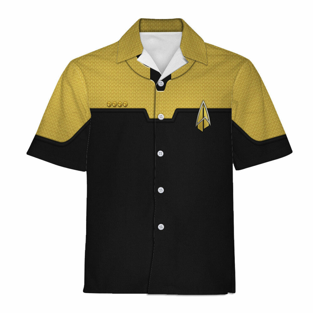 SaTr Starfleet Operations Uniform Cool Hawaiian Shirt