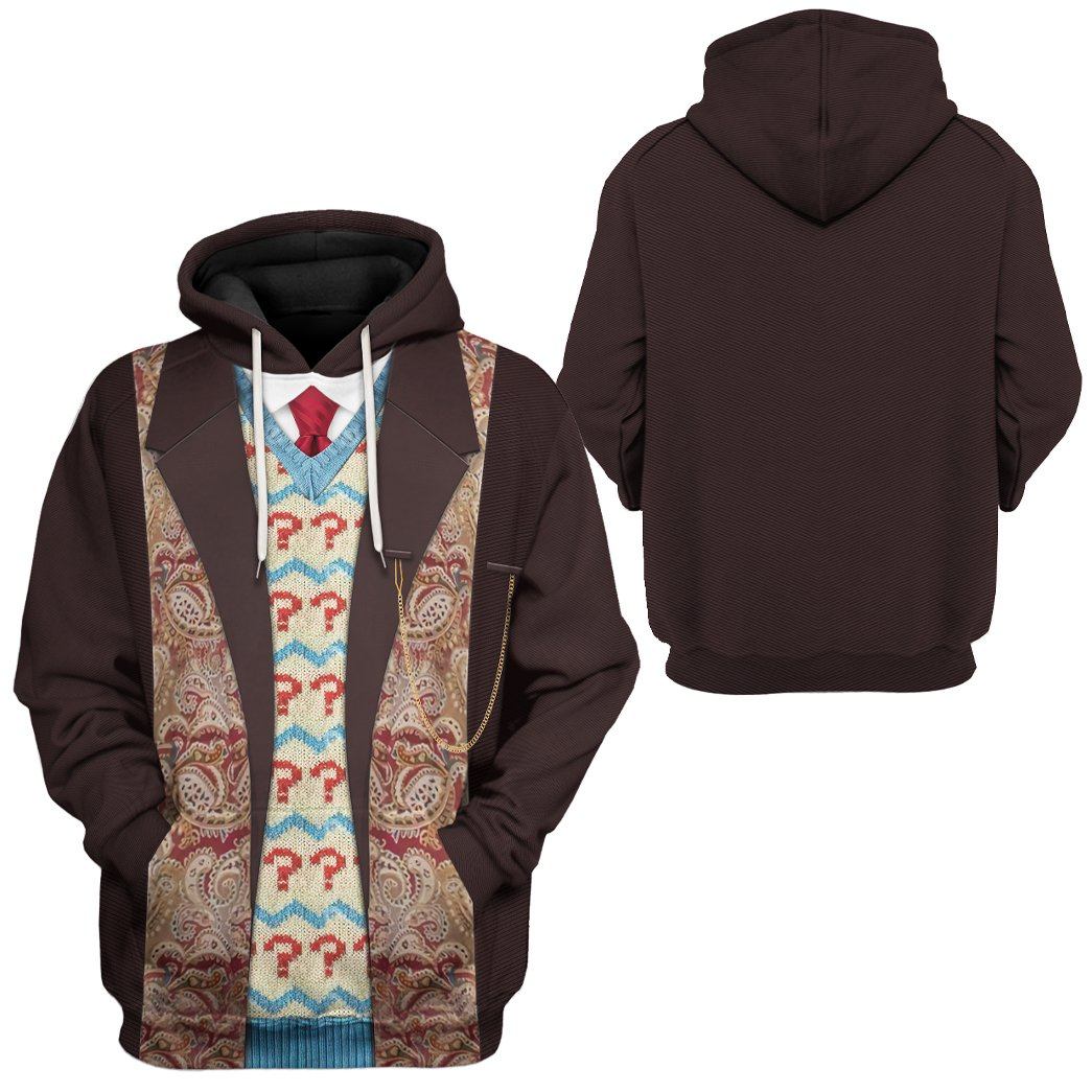 Doctor Who Hoodie Doctor Who 7th Suit Costume T-shirt Brown Unisex
