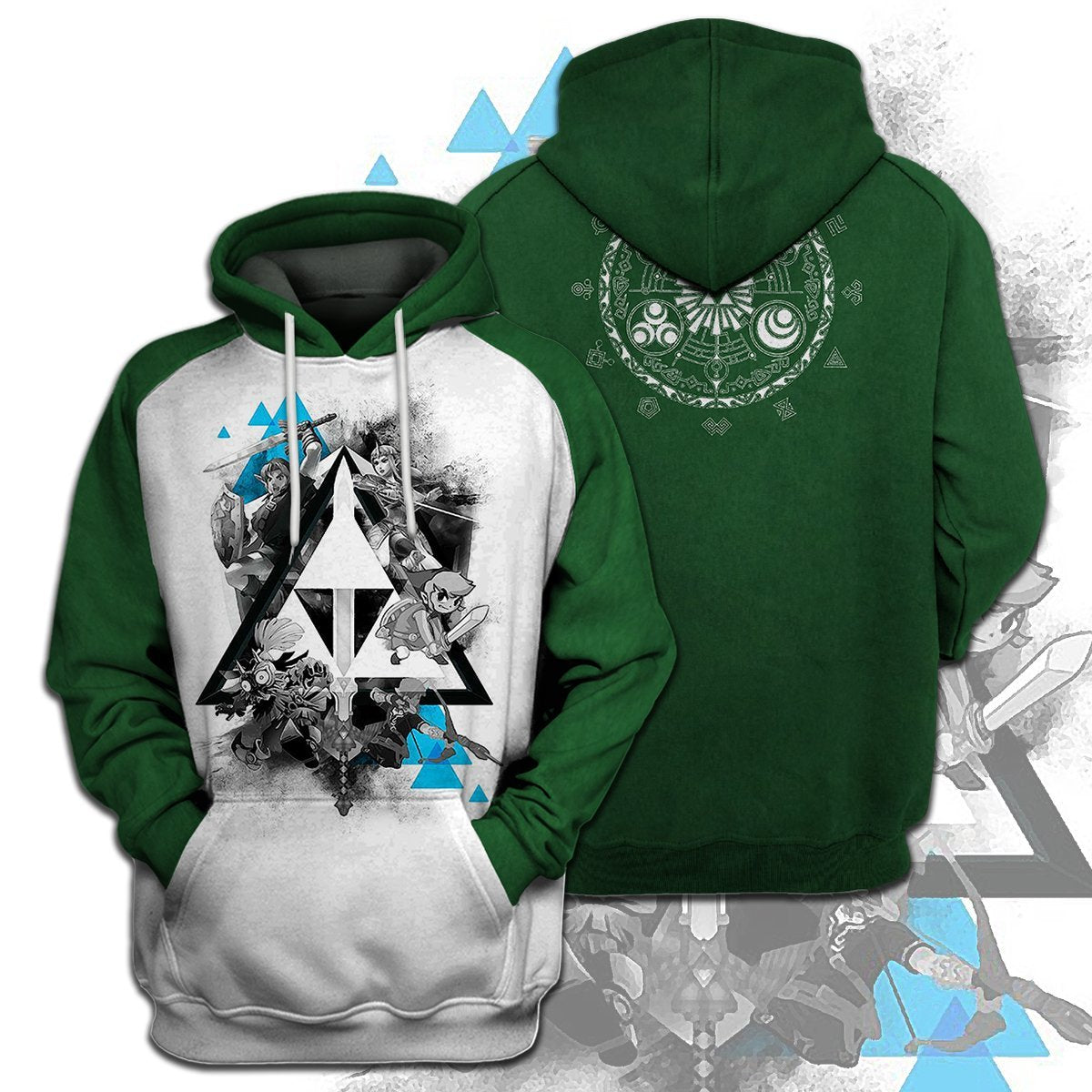 Legend Of Zelda Shirt Triforce Zelda Link Skull Kid Goddess Pearls T-shirt Legend Of Zelda Hoodie