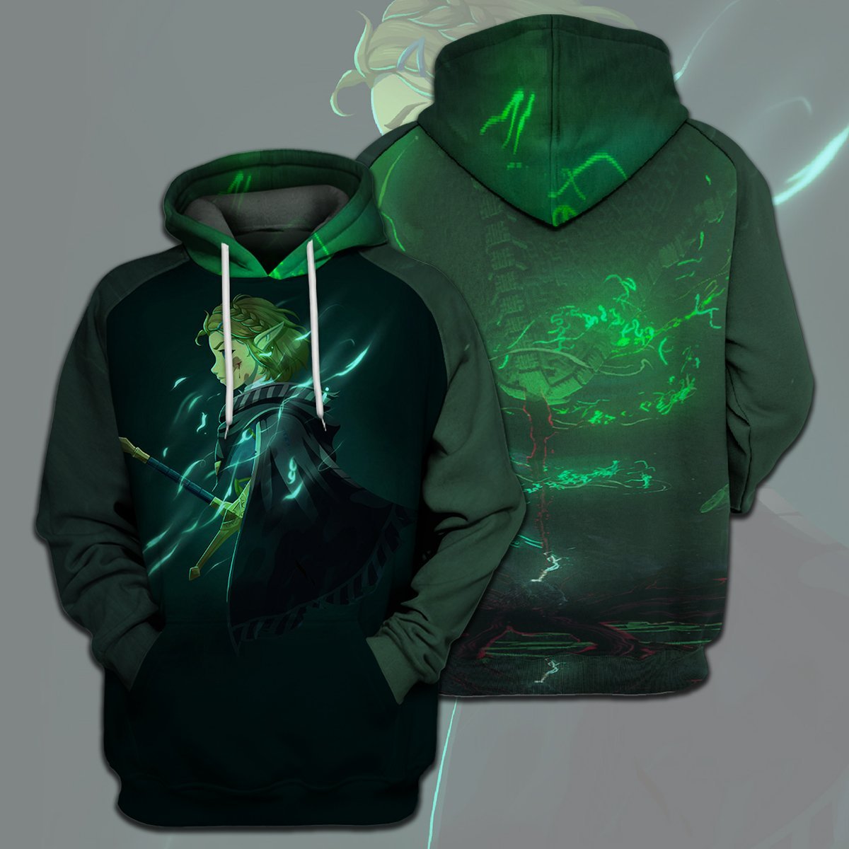 Legend Of Zelda Shirt Zelda Breath Of The Wild Green T-shirt Legend Of Zelda Hoodie