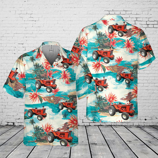 Allis Chalmers D21 Tractor Pocket Hawaiian Shirt