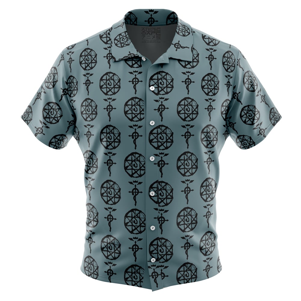 Alphonse V1 Fullmetal Alchemist Button Up Hawaiian Shirt