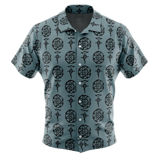 Alphonse V1 Fullmetal Alchemist Button Up Hawaiian Shirt