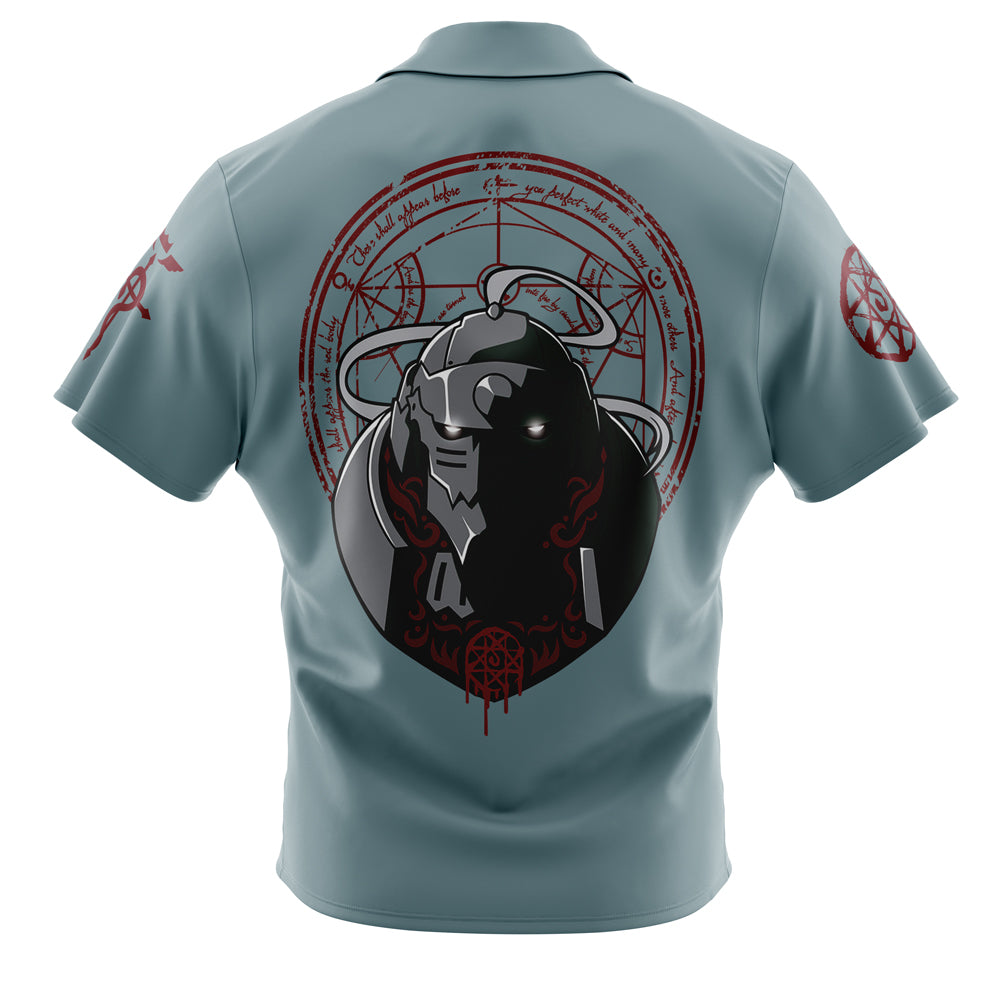 Alphonse V2 Fullmetal Alchemist Button Up Hawaiian Shirt