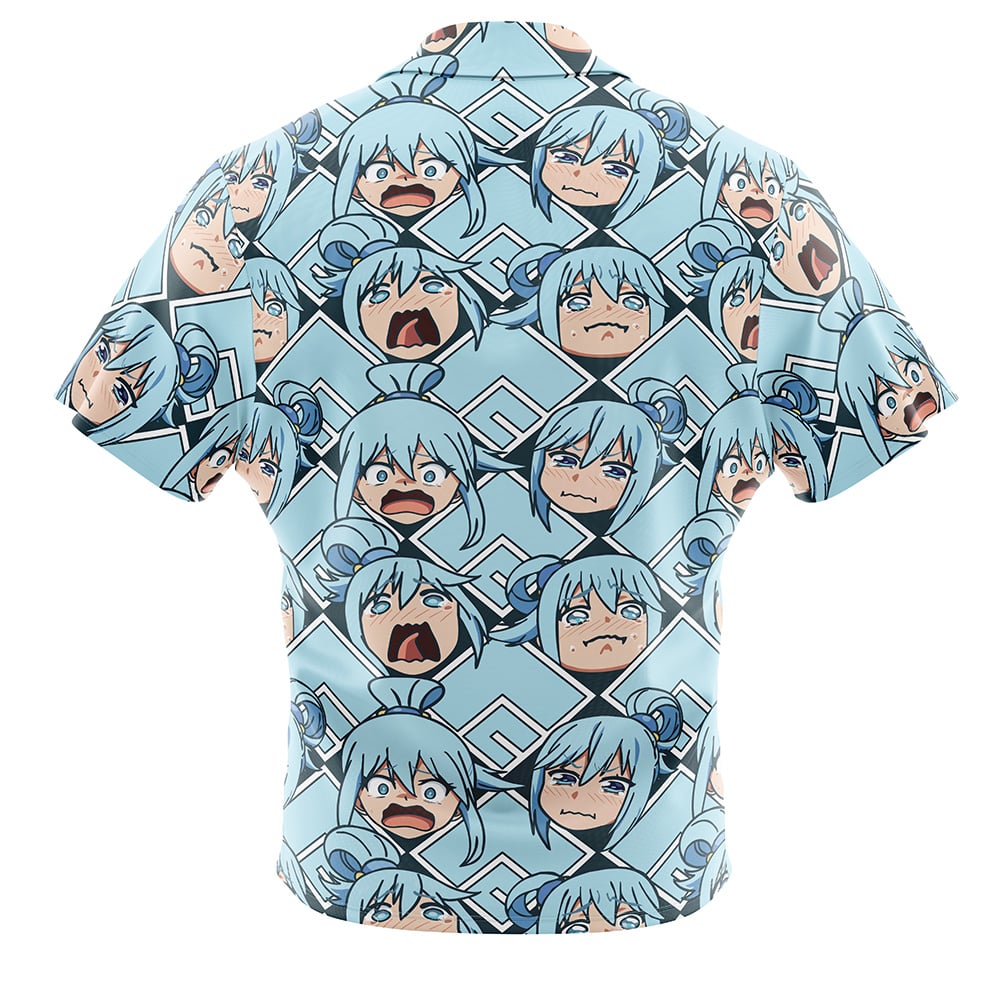Aqua Axis Order Konosuba Button Up Hawaiian Shirt