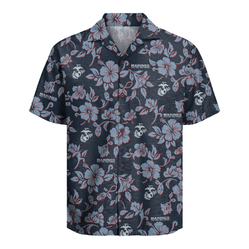 US Marine Corps 250th Years Of Service Hawaiian Shirt