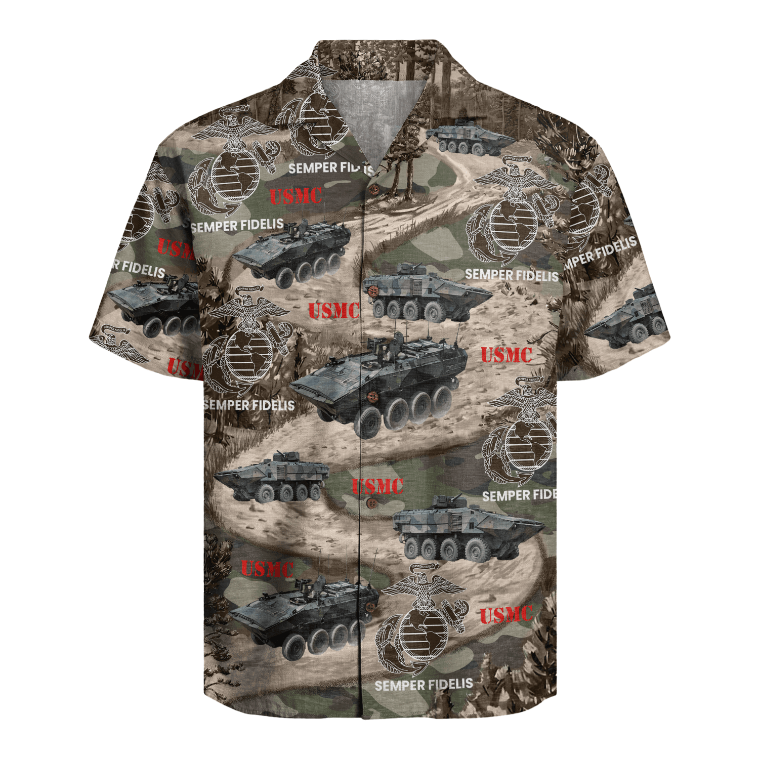 US MARINE 250th Years Of Service Hawaiian Shirt