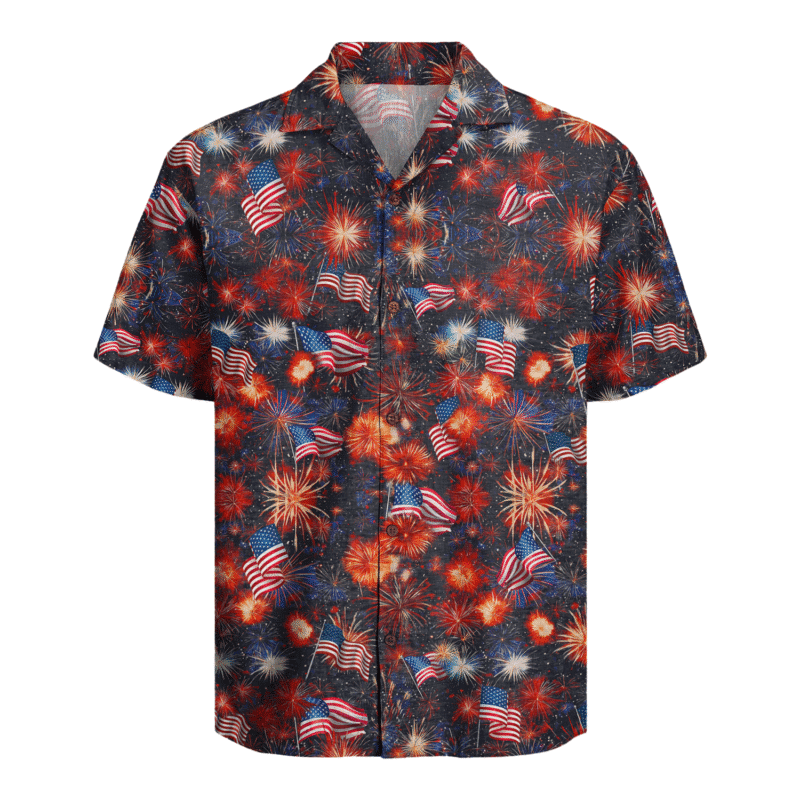 Patriotic Sparks Hawaiian Shirt