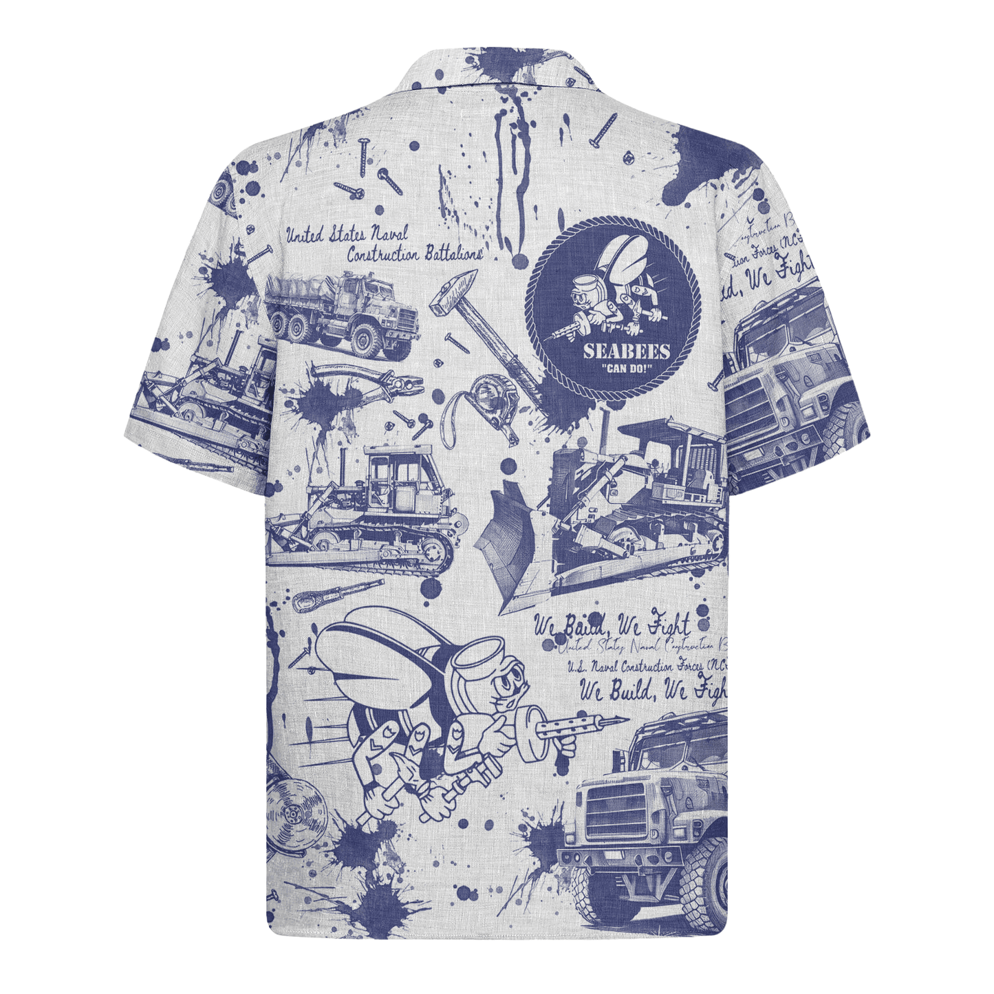 US Navy Seabees 250th Years Of Service Hawaiian Shirt