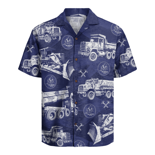US Navy Seabees 250th Years Of Service Hawaiian Shirt