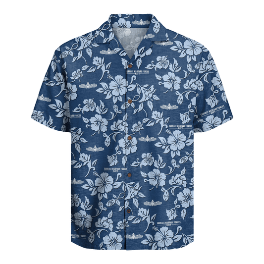 US Navy Surface Warfare Forces 250th Years of Service Hawaiian Shirt