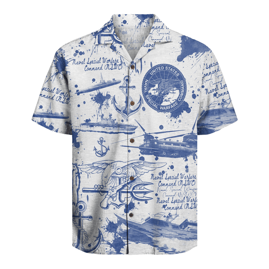 US Naval Special Warfare Command 250th Years of Service Hawaiian Shirt