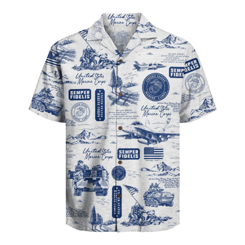 US MARINE 250th Years Of Service Hawaiian Shirt
