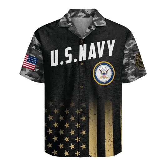 US Navy 250th Years Of Service Hawaiian Shirt