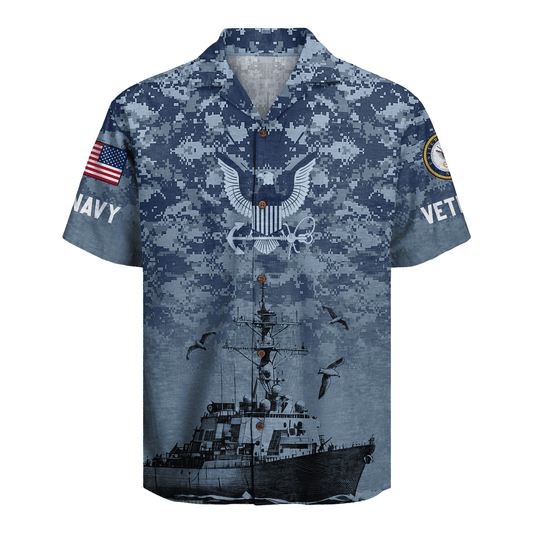 US Navy 250th Years Of Service Hawaiian Shirt