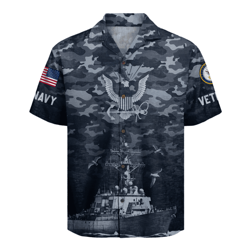 US Navy 250th Years Of Service Hawaiian Shirt