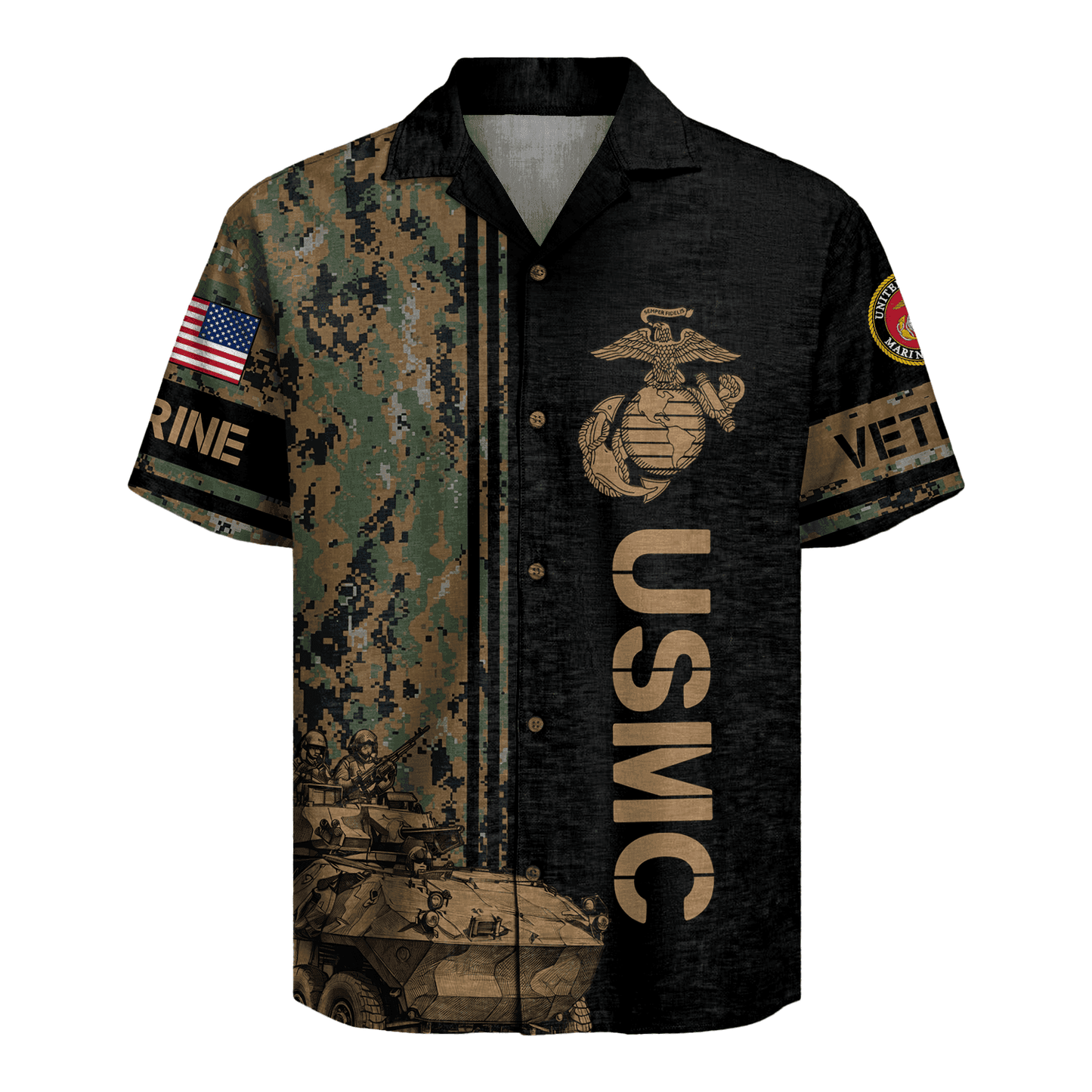 US MARINE 250th Years Of Service Hawaiian Shirt