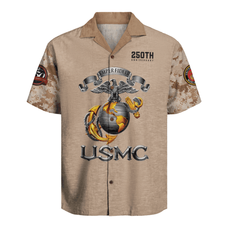 US MARINE 250th Years Of Service Hawaiian Shirt